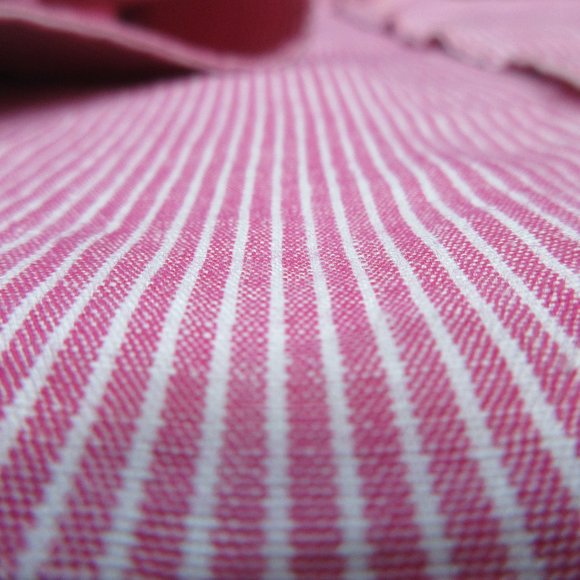 BANANA REPUBLIC REGULAR FIT LINEN SHIRT PINK & WHITE STRIPE Sz X-LARGE, XL - Picture 2 of 5